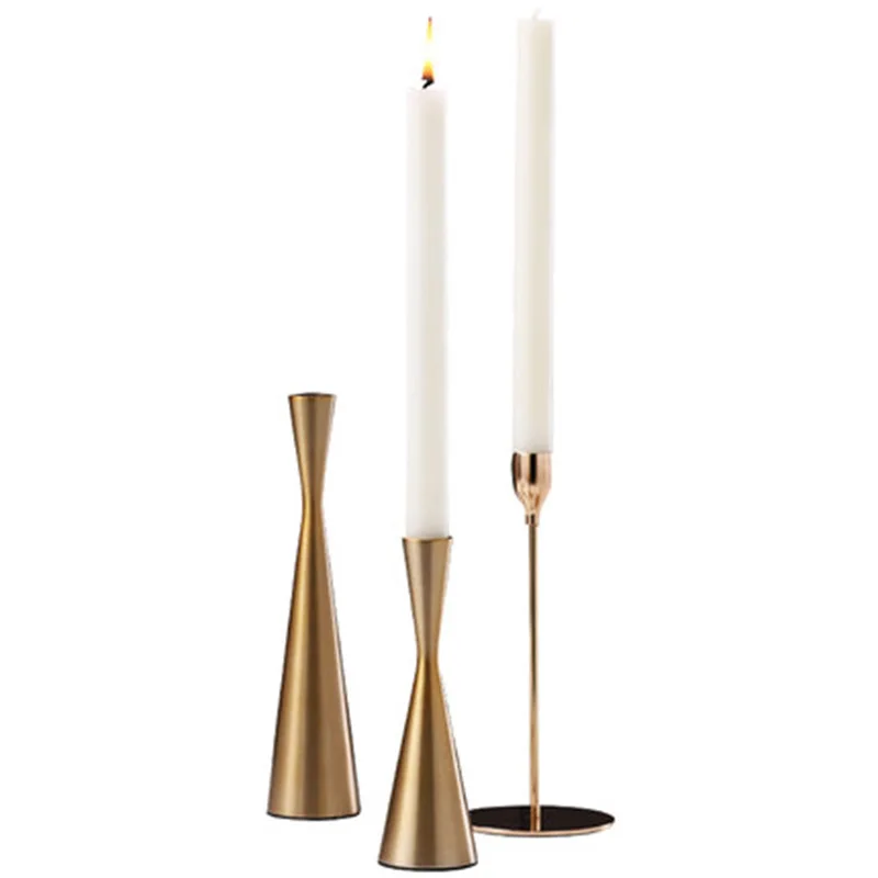 

Metal Gold Candlestick Holder Mould European Luxury Creativity Candlestick Holder Luxury Dekoracje Slubne House Decor YD50ZT