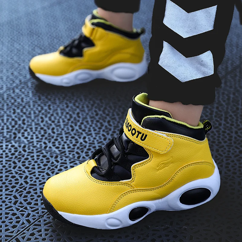 2019 осень-зима новая стильная детская Баскетбольная обувь для мальчиков и девочек