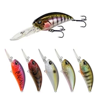 3d eyes fish popper double hooks wobblers floating bass tackle hard plastic bait fishing lures