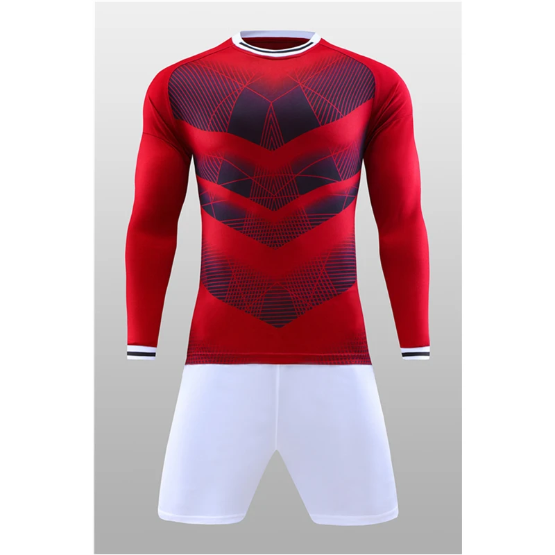 Новая футбольная форма Настраиваемые футбольные майки наборы 2 шт тренировочные