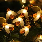 Светодиодная лампа-гирлянда, 1020 светодиодов, работающая от батарейки, рождественские гирлянды, сказочные огни для праздника, вечеринки, украшения сада