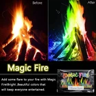 Разноцветное пламя мистические трюки пламя костер Саше камин патио игрушка Профессиональный волшебник Иллюзия пиротехника