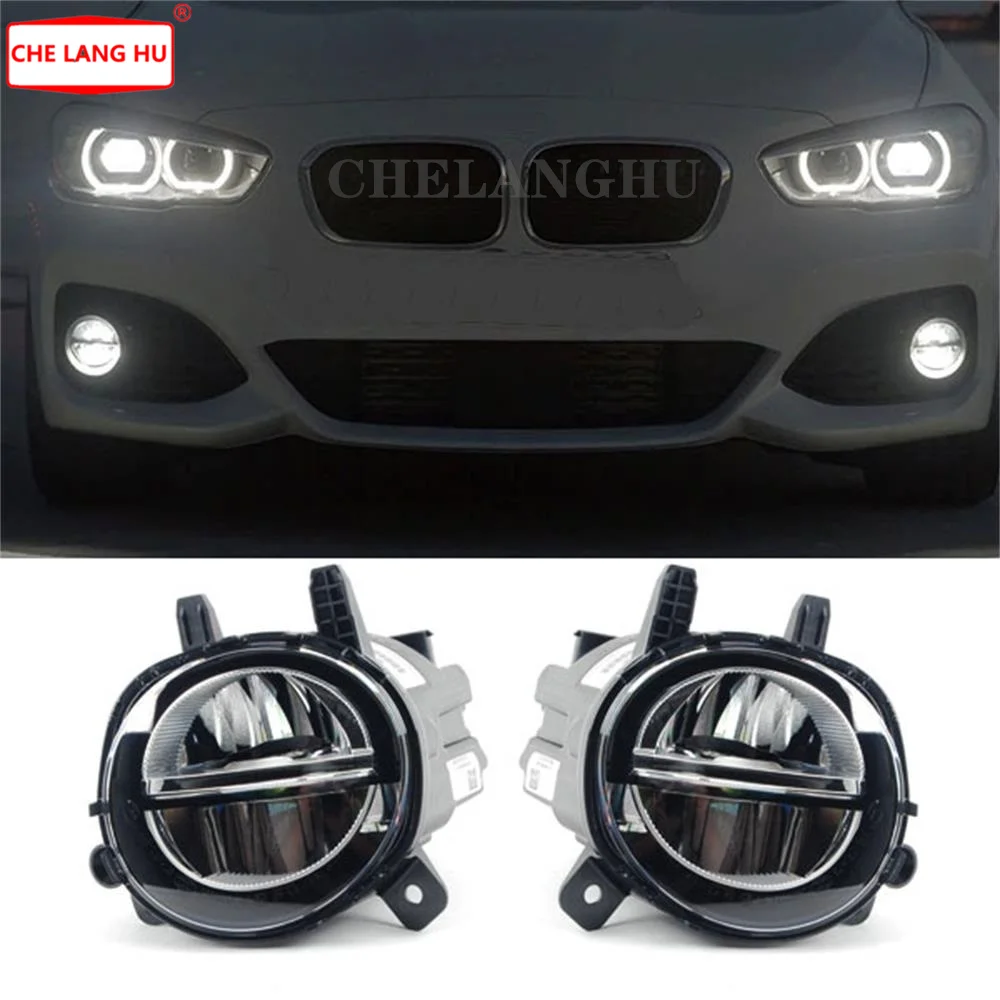 Car Front LED Fog Ligh Lamp DRL Driving Lamp For BMW F20 F21 F22  F23 F30 F31 F34 GT F35 LCI With LED Bulds