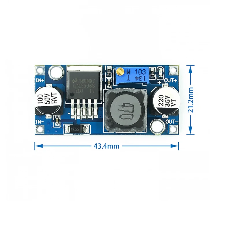 LM2596s DC-DC понижающий источника питания модуль 3A Регулируемый LM2596 регулятор