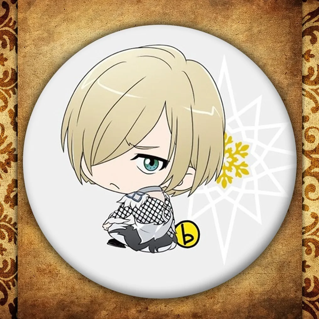 Японское аниме Юри! Брошь на льду в виде японского мультфильма Юрия кацуки сумки