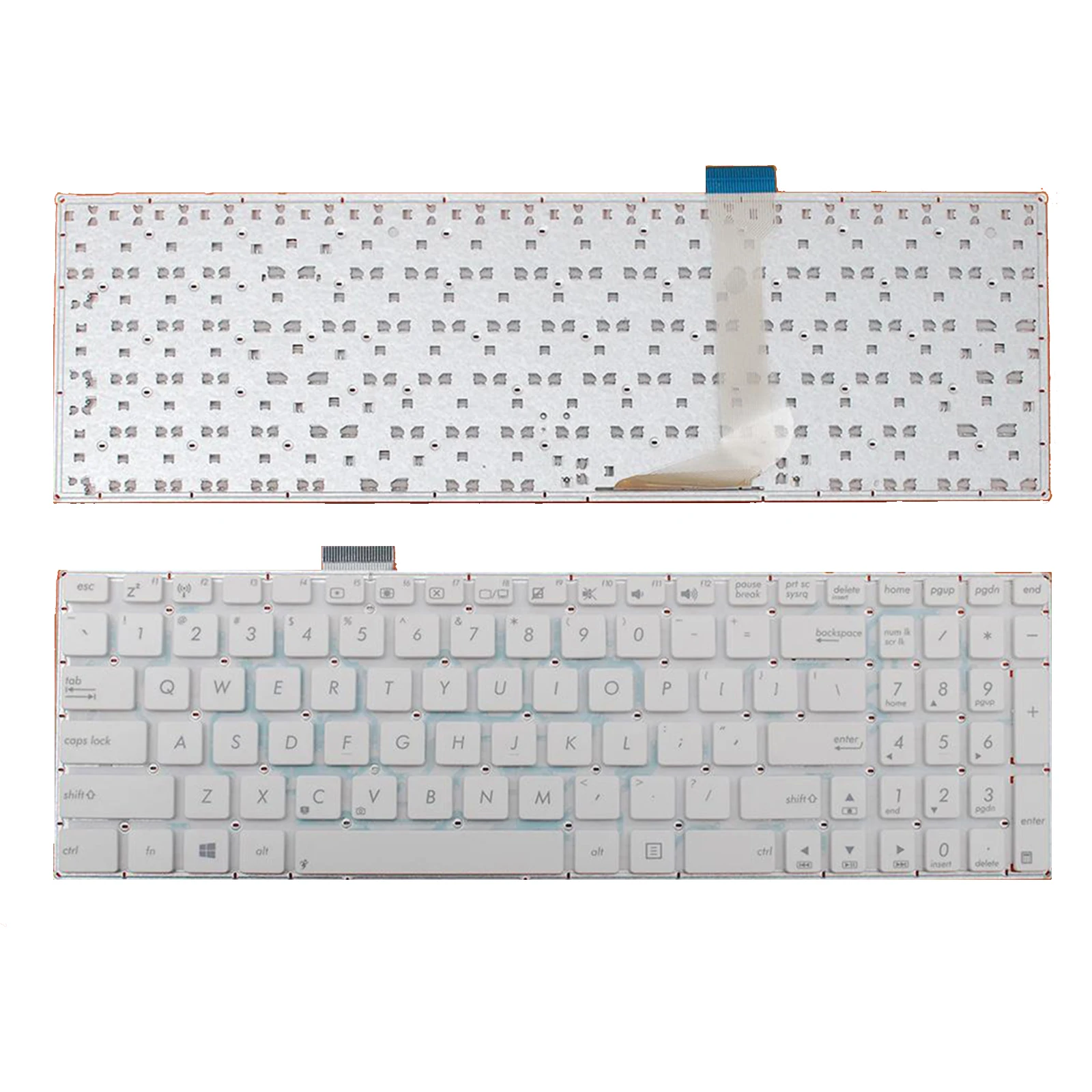 

Белая клавиатура для ноутбука Asus E502, E502M, E502MA, E502N, E502NA, E502S, E502SA