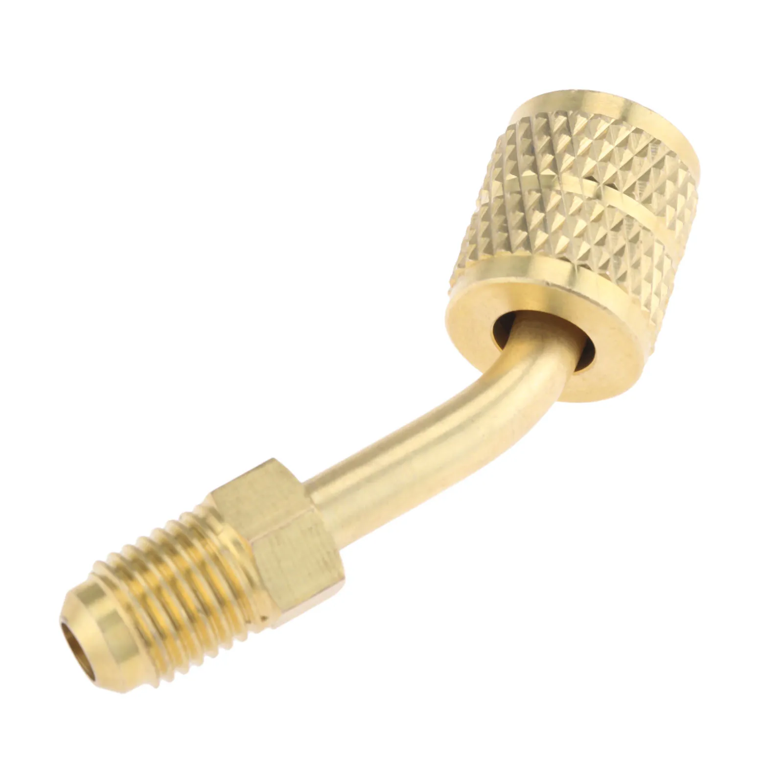 2x R410a Adaptor Connector Split Ductless Service Port Adapter 5/16&quot SAE Female To 1/4&quot Male Mayitr Brass Air Condition Tool |