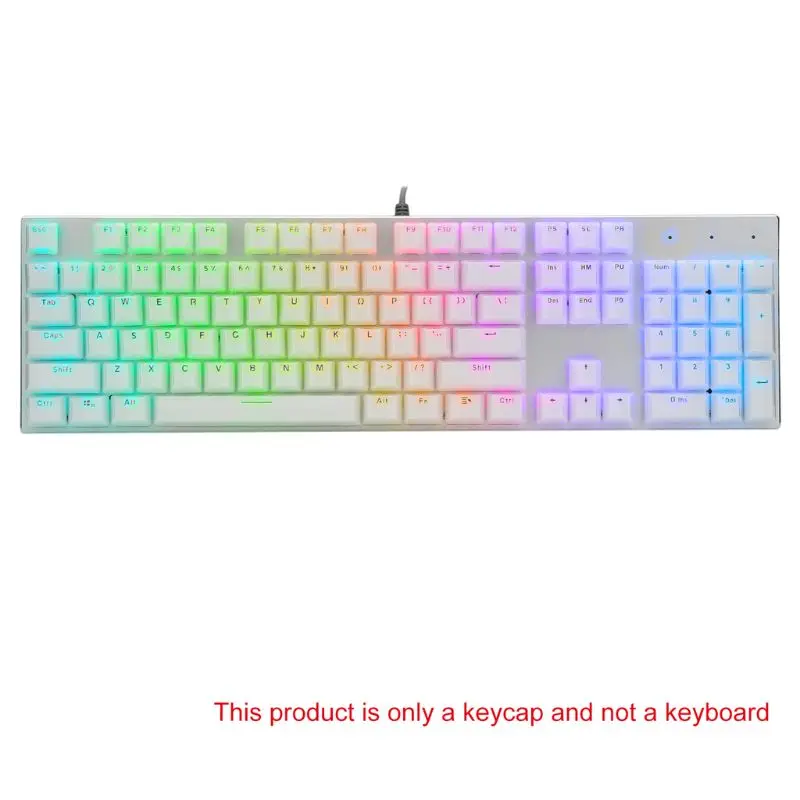 Набор низкопрофильных ключей для механической клавиатуры с подсветкой и
