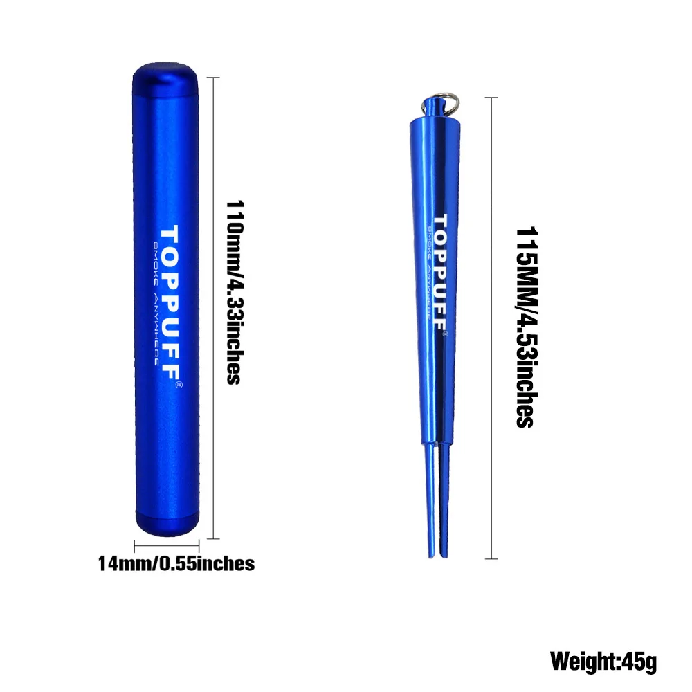TOPPUFF Tobacco Aluminum Doob Tube Stash Jar Container Fashion Long-Term Use Mature Joint Roller Cigarette Herb Rolling Manual | Дом и сад