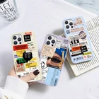 Чехол-этикетка для Xiaomi Redmi Note 8, 8T, 7, 5, 9, 9S, 10, Mi 11, Poco X3, F3, 9, 10T Pro Max, Note 10 Lite, 9C, NFC, мягкие чехлы