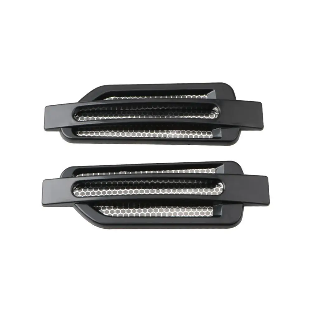 

1pair Car DIY Auto Decorative Side Vent Air Flow Fender Intake Stickers Decal Automobile Accessories Engine Cover Decoration