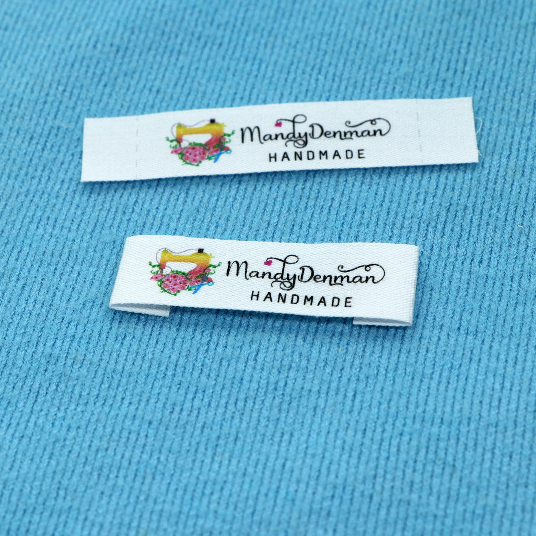 

Custom Clothing Labels , Personalized Brand, Cotton printed Tags, Handmade label, Logo or Text, Watercolor Labels (FR030)