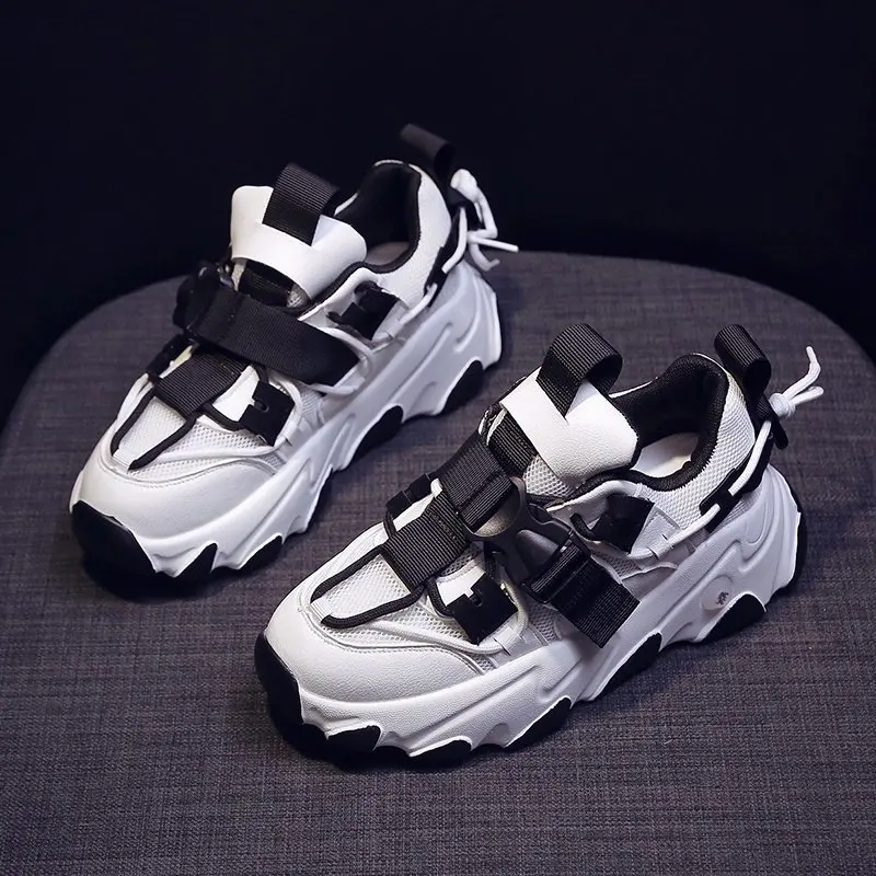 Сетчатые кожаные Повседневные кроссовки для женщин и мужчин Большие размеры 35-43