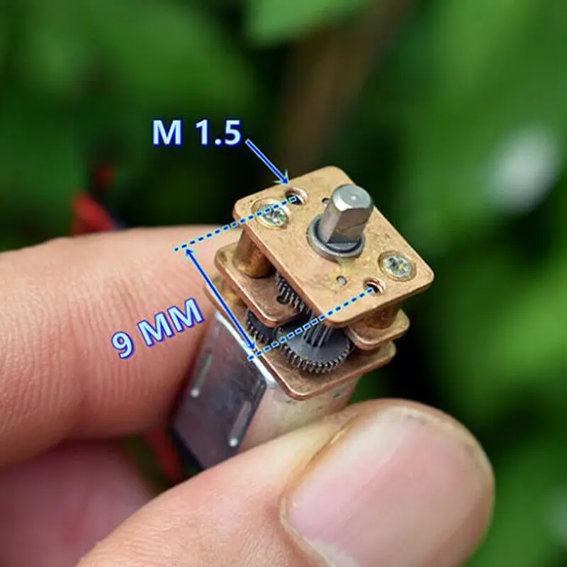 Миниатюрный цельнометаллический редукторный двигатель N20 3 в 5 В 6 50 об/мин