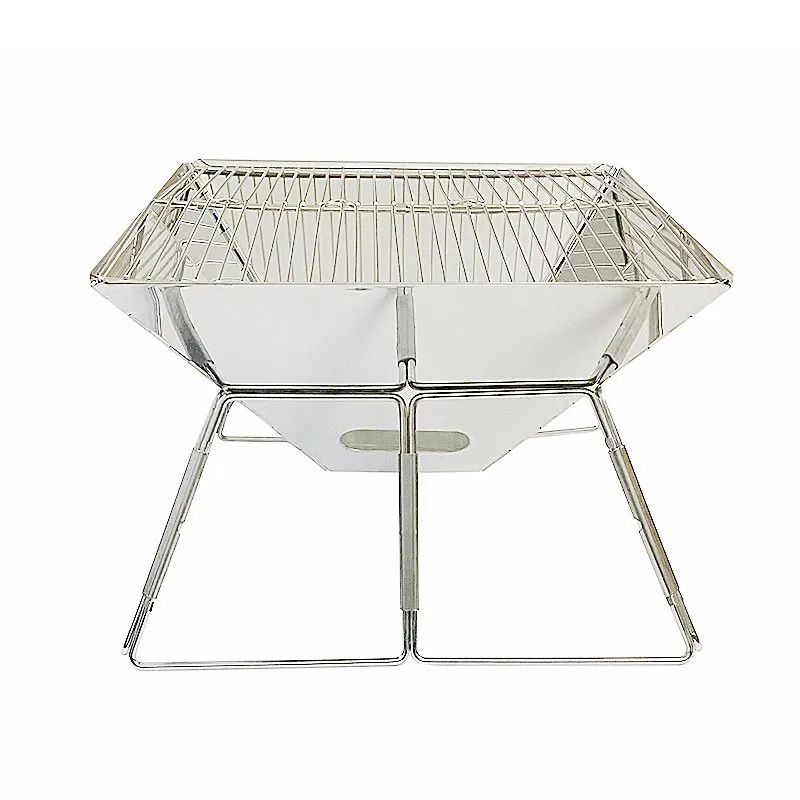 Квадратный дровяной печи на открытом воздухе Гриль барбекю кронштейн гриле