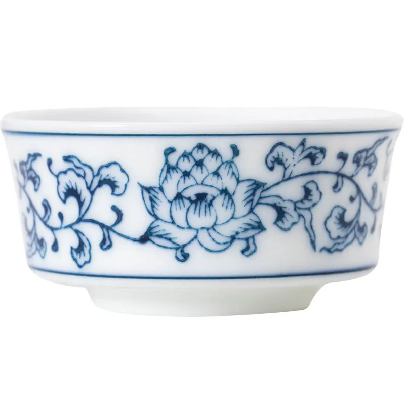 

Porcelain 3CM Blue and White Porcelain Tea Cup Ceramic Tea Set Bowl Teaware Handmade Retro Style Chinese Kung Fu Cup Home Decor