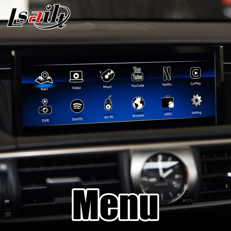Видеоинтерфейс Lsailt 4G CarPlay и Android для Lexus IS 2014 20 с YouTube Netflix Waze IS300h IS350 IS200t|GPS