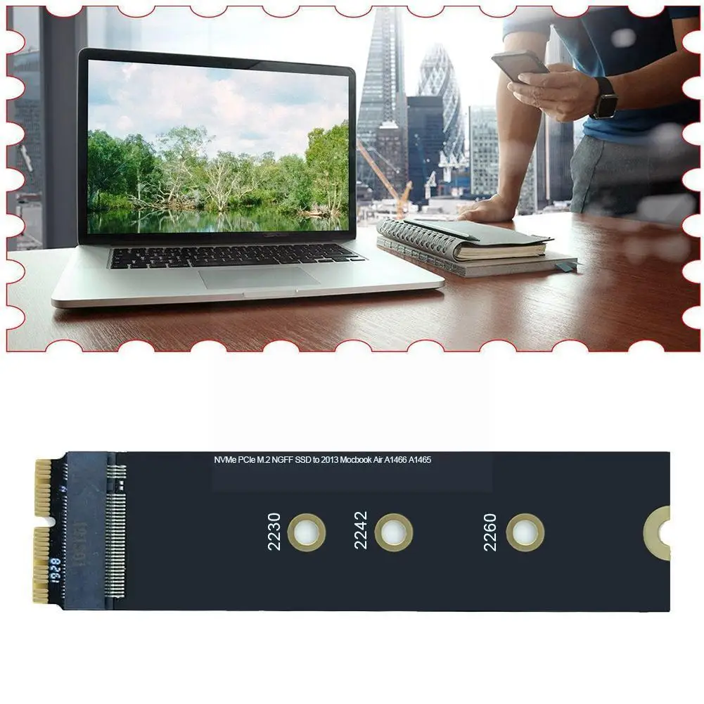 

M.2 Nvme Ssd Adapter Card A1465, A1466, A1398, A1502, Kit For Macbook Nvme/ahci Retina Upgrade Air Pro M8L9