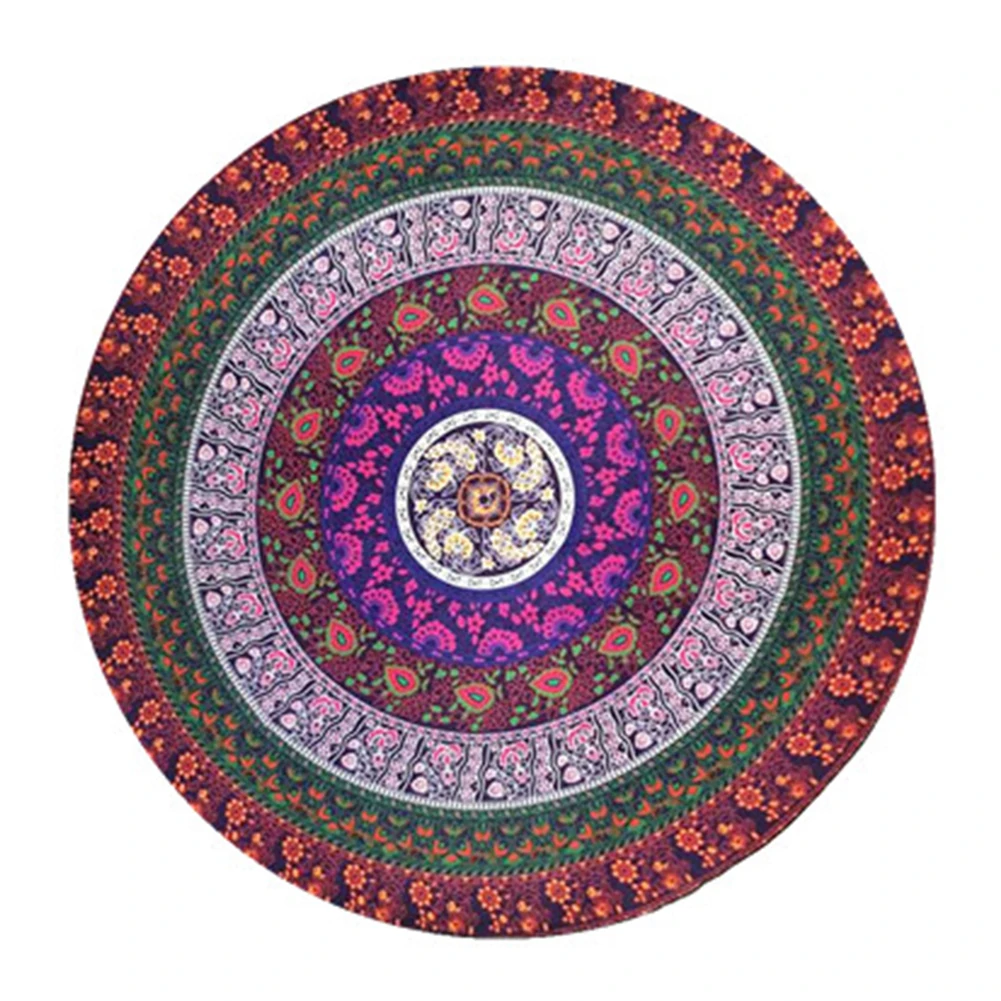 Винтажная круглая шифоновая шаль против солнечного света пляжное полотенце