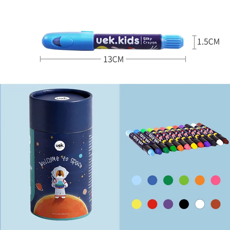 12 шт. карандаш Портативный для малышей студентов безопасный масляная пастель