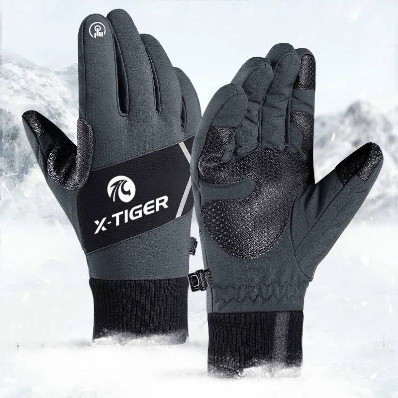 

X-tiger New Winter Upgrade Cycling Gloves Warm Touch Screen Gloves Men's and Women's Mountain Bike Warmer Gear Guantes Moto