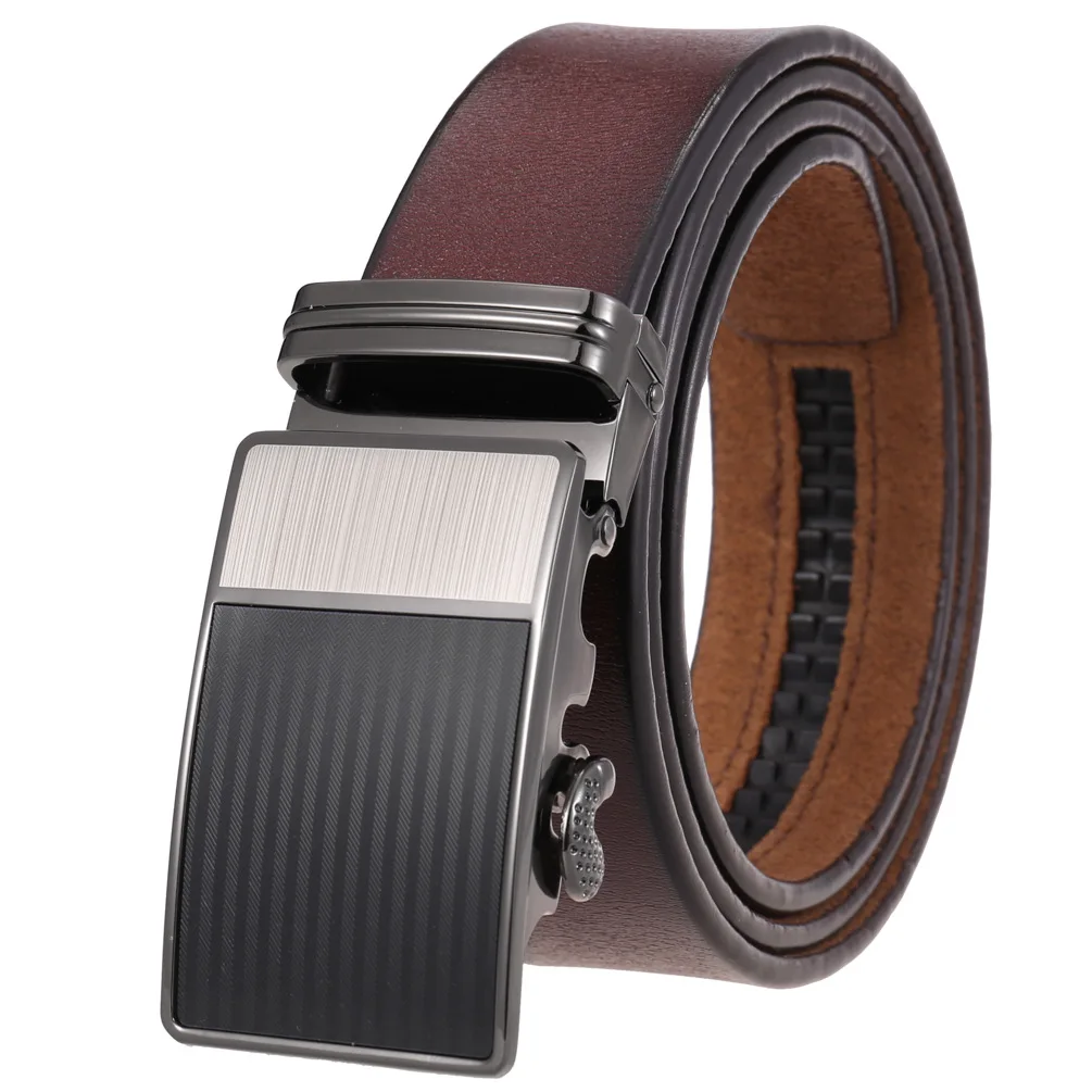 

Designer Belts for Men Metal Automatic Buckle Waist Belt for Luxury Fashion Cowhide Men's Belt Novelty 3.5cm LY136-22433-3