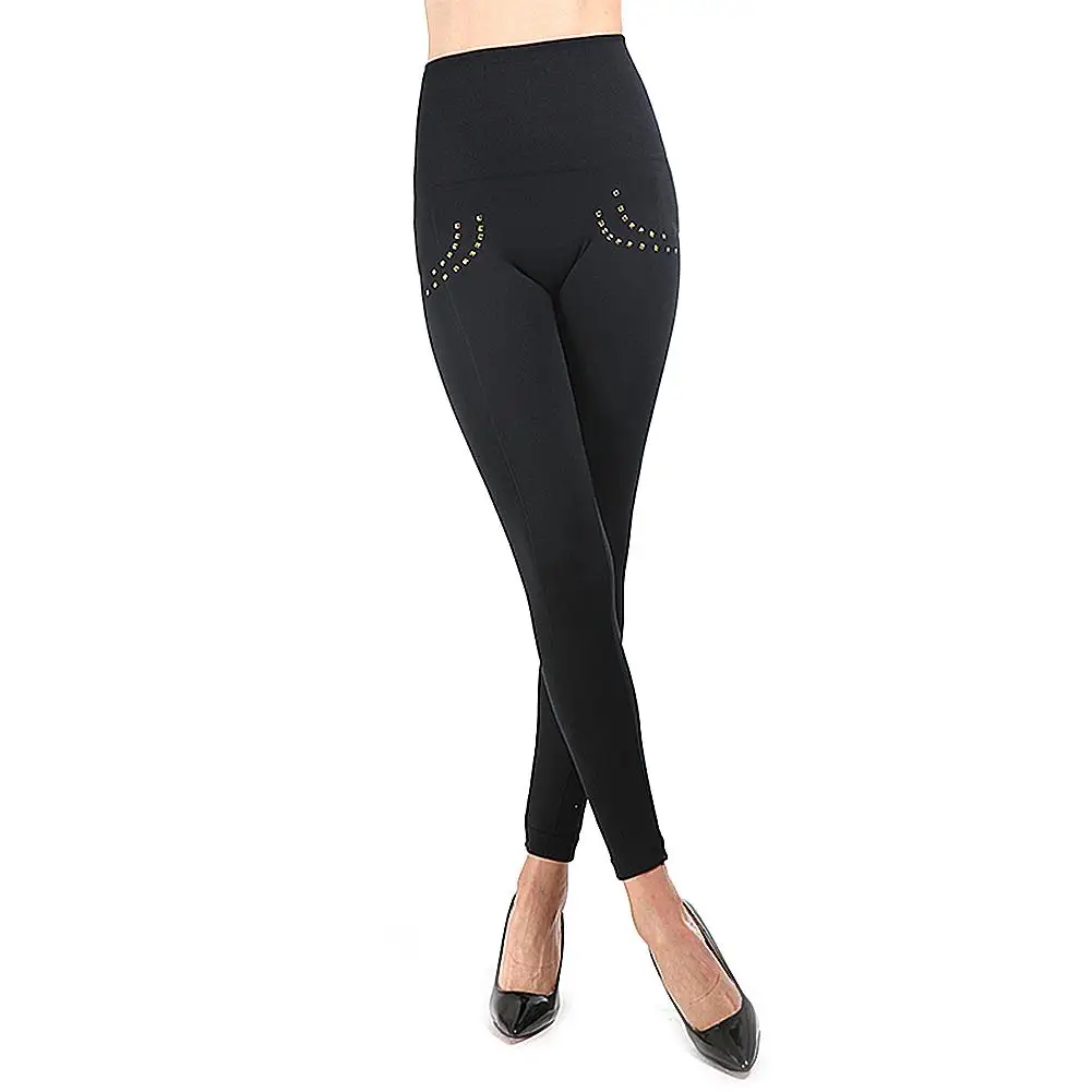 Женские леггинсы плотные обтягивающие ноги высокая талия бедра брюки для живота