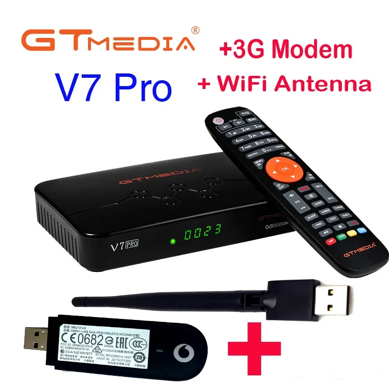 

10PCS/LOT GTMEDIA V7 Pro DVB-S2 H.265 DVB-T2 Satellite Receiver Decoder Terrestrial HD tv box Converter Receptor V7 Pro