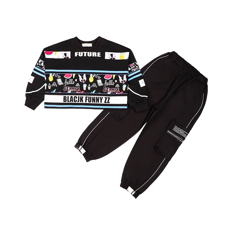 

High Quality Children's Clothes Set Baby Girls Tops+ Pants 2pcs/Set Kids Spring Summer Costume Toddler Teenage Girl Clothing