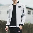 Мужская приталенная куртка, темно-синяя бейсбольная куртка-бомбер, большие размеры 5XL, весна-осень 2019