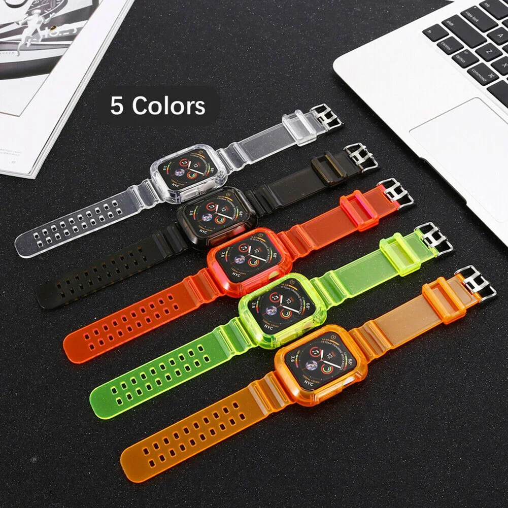 

Прозрачный спортивный ремешок из ТПУ для Apple Watch 1/2/3/4 для iWatch серии XRQ88
