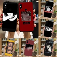 sad japanese anime aesthetic phone case for xiaomi redmi note 7 8 9 pro 8t 9a 9s mi note 10 lite pro