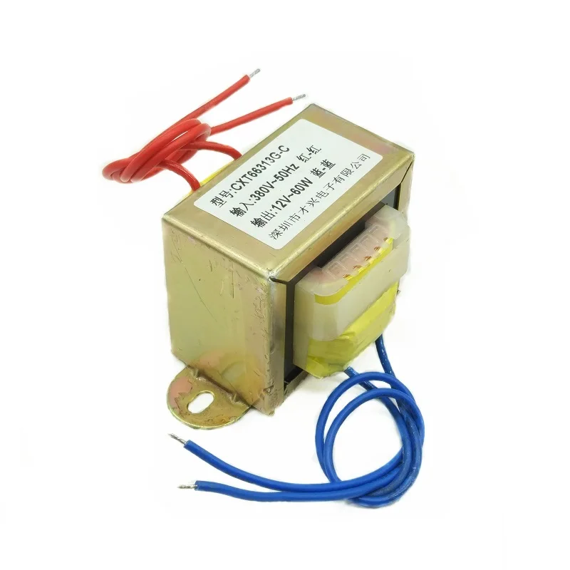 Трансформатор мощности Φ 60W 380V to 12V 5A однофазная изоляция вход|Трансформаторы| |