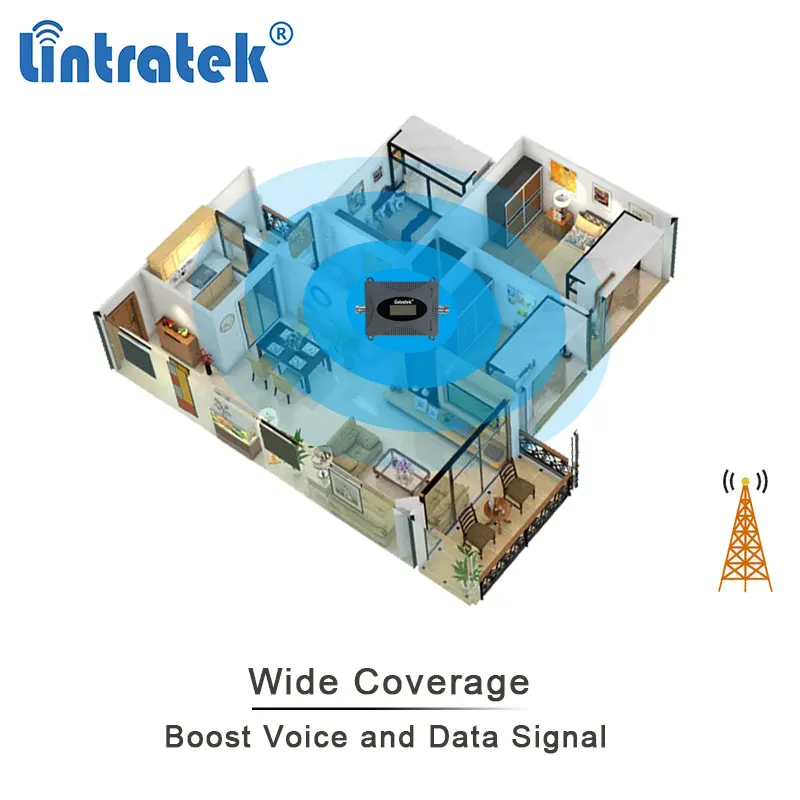 Lintratek 2600 МГц 4g lte усилитель сигнала 4G 1700 AWS 3g 1900 шт. B2 сотовой связи