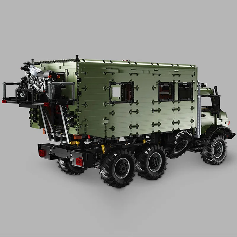 Yeshin J907 моторизованный технический автомобиль MOC Nomadism RV модель дома на колесах