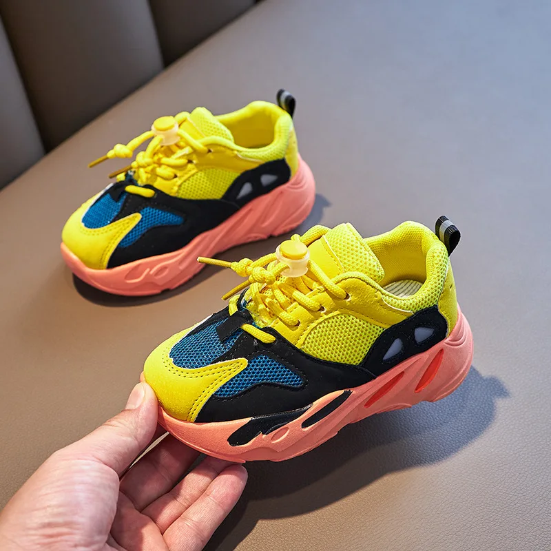 

Children School Sport Trainers Boys Girls Fashion Brand Sneakers Baby Toddler Little Big Kid Casual Stylish Strap Lace-Up Shoes