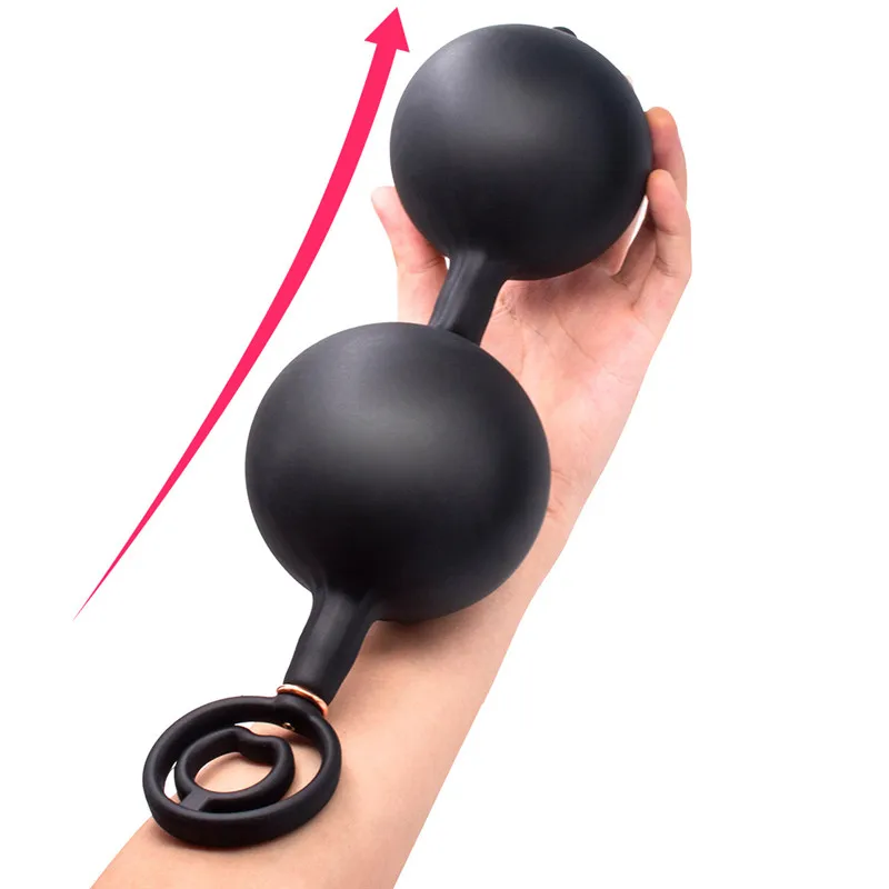 New Huge Inflatable Anal Plug Prostate Massager Vagina Anus Expansion Beads Butt Sex Toys For Men Woman Product |