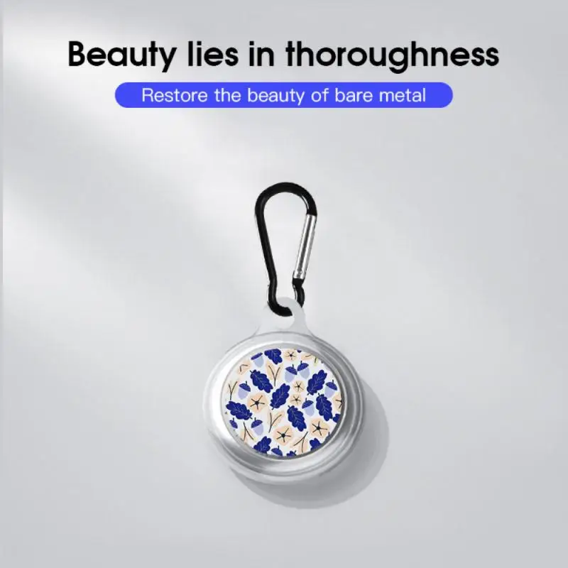 

Suitable For Apple Airtags Locator Simple Solid Color Silicone Protective Sleeve Metal Ring Buckle Sports Soft Plastic Shell