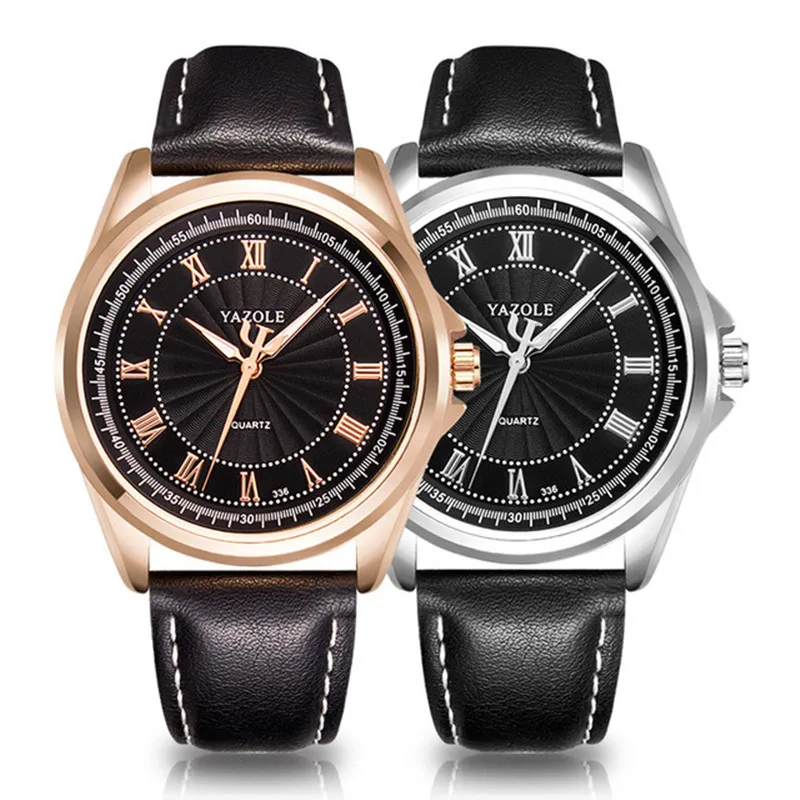 Новые мужские часы YAZOLE роскошные модные наручные ведущей марки для мужчин чехол
