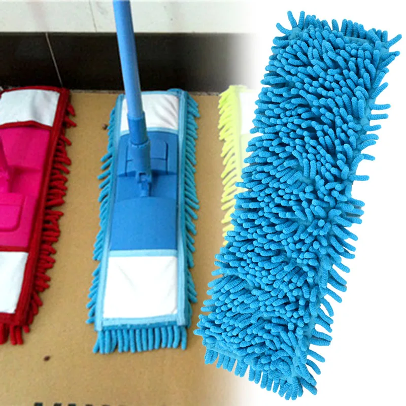 

1Pcs Household Floor Cleaner Microfiber Chenille Flat Mop Head New Extendable Replaceable Mops Top