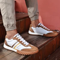 suede leather shoes men lace up outdoor casual shoe flats comfort non slip springautumn walking men shoes zapatos hombre