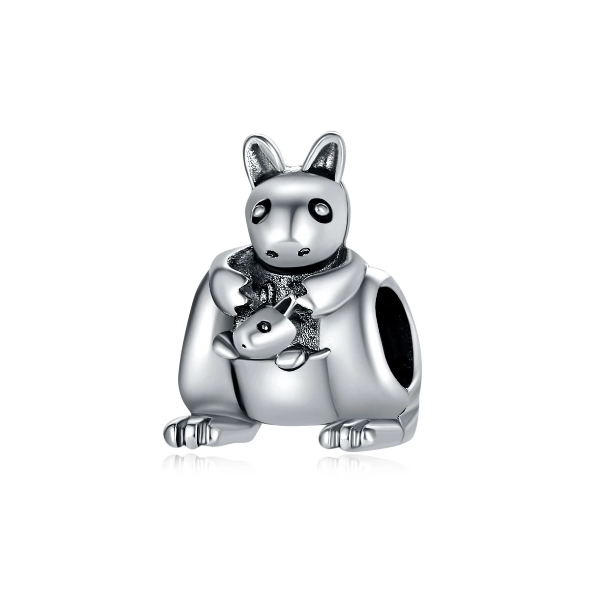 Новинка 2019 оригинальный сплав бусина Розовый фламинго подвеска птица животное