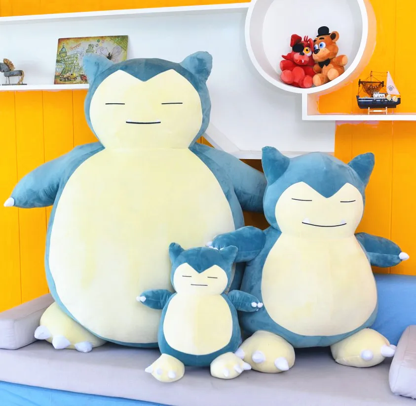 200CM Snorlax Bean Bag Plush Toy Huge Size Anime Unstuffed Plushie Pillow No Filling Peluche Children's Birthday Gift |