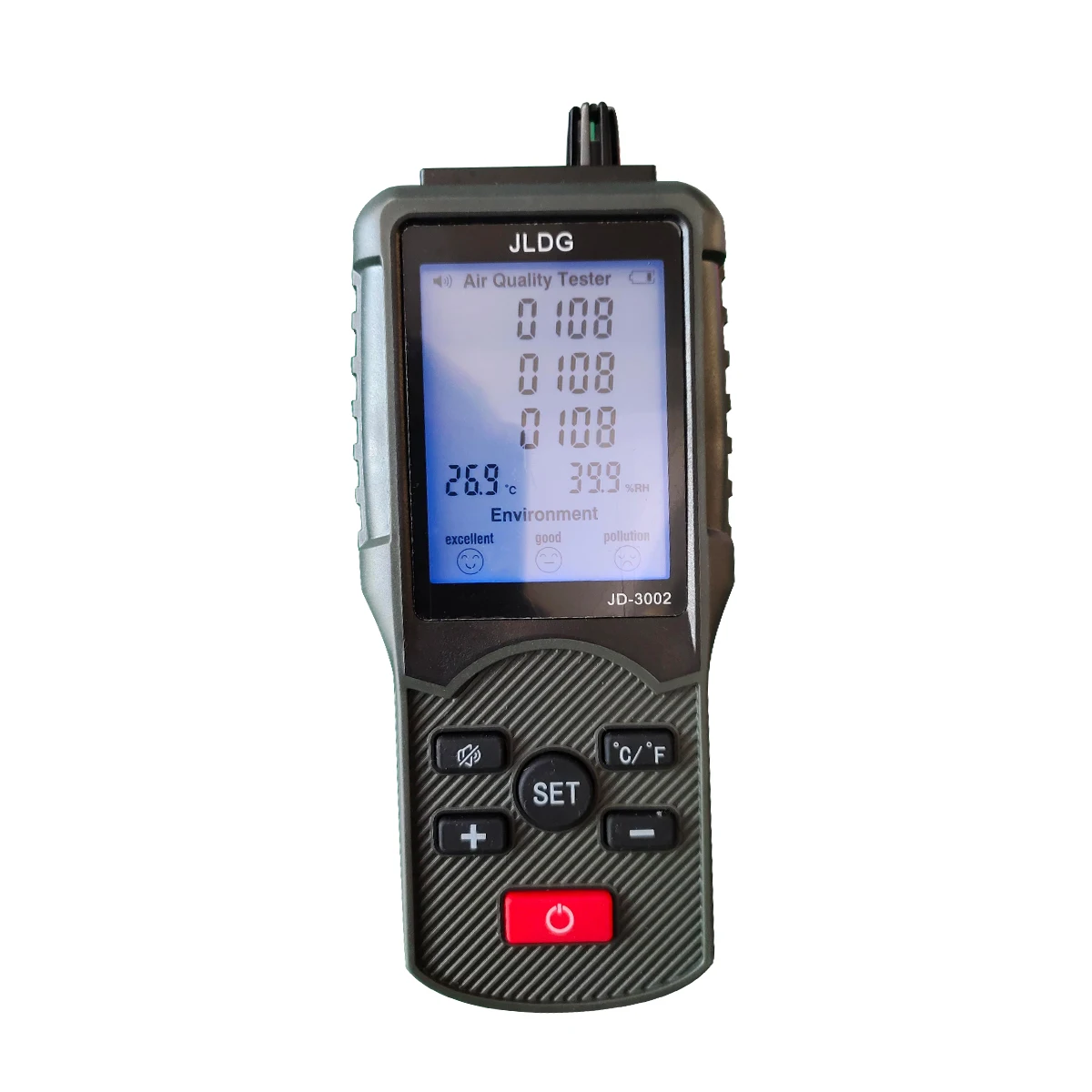 

JD-3002 CO2 TVOC HCHO Air Quality Meter Temperature Humidity Monitor Assistant Air Quality Tester