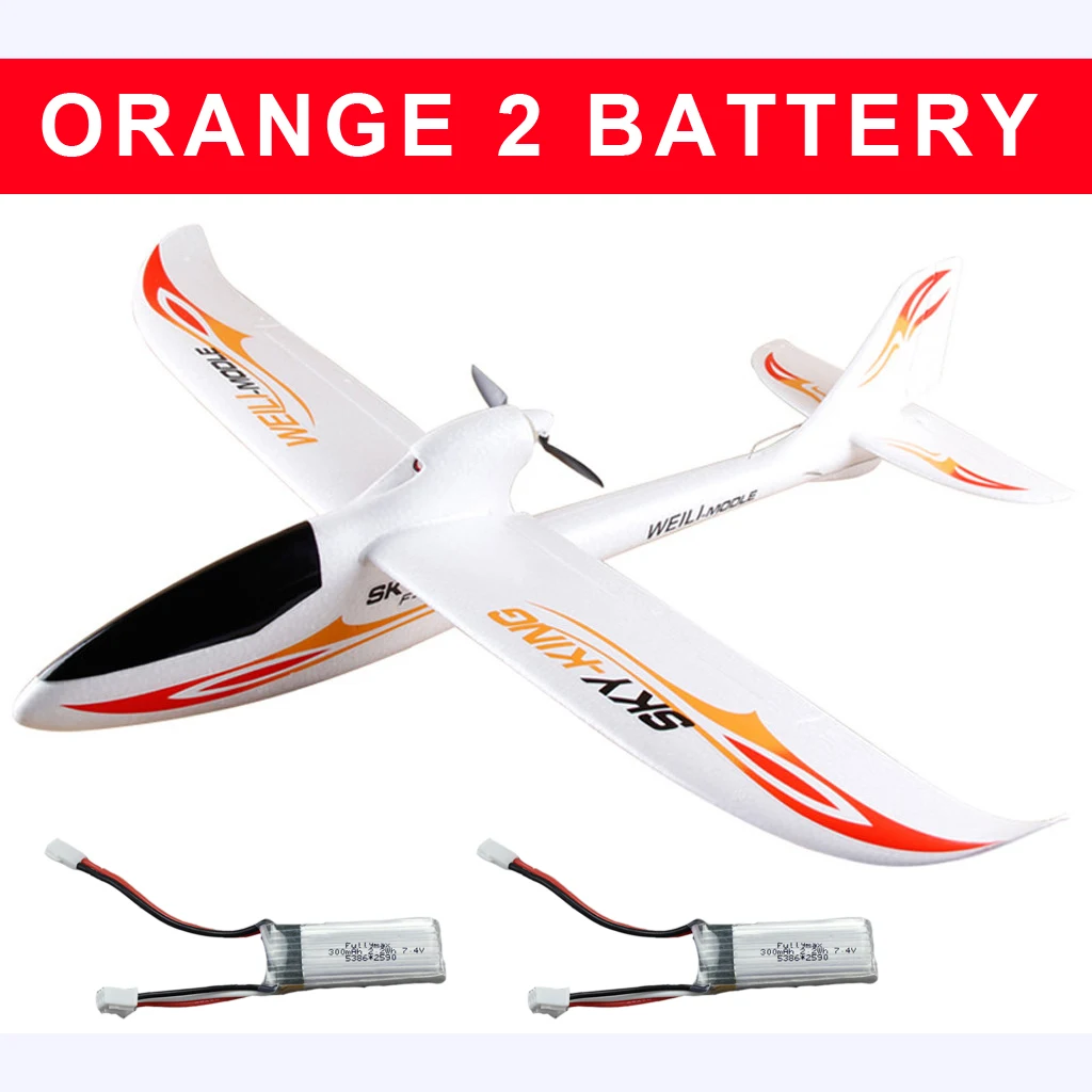 RC самолет F959 Sky King 3CH RC самолет с фиксированным крылом планер самолет RTF EPO Электрический летающий самолет игрушки - Цвет: Orange 2 BT