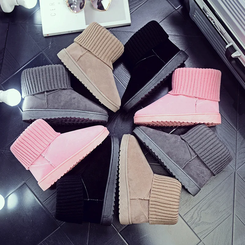 PZMYCS/новые зимние женские теплые сапоги сгущение снежных сапог женская хлопковая