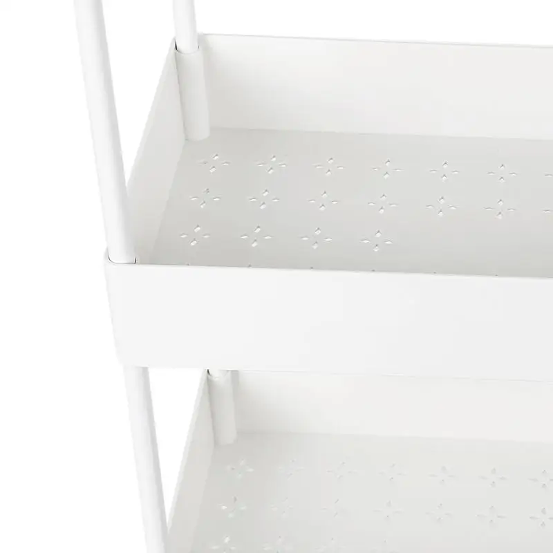 Напольная Полка на колесиках для кухни ванной комнаты четырехуровневая съемная