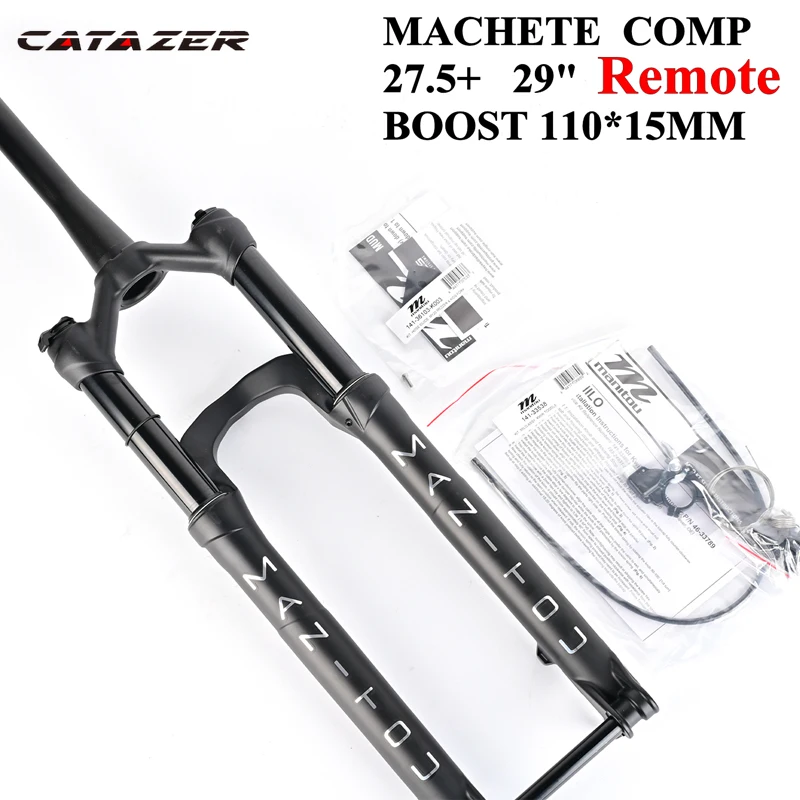 

Велосипедная вилка Catazer MACHETE COMP 27,5 29er BOOST 15x110 мм, для горного велосипеда масло для подвески и газовый пульт дистанционного управления, конус ...