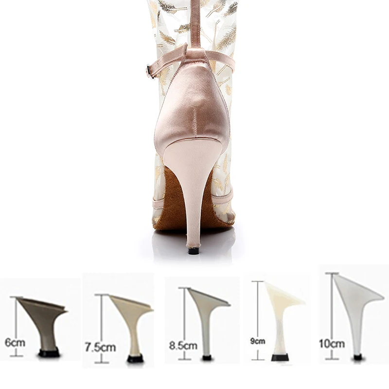 DKZSYIM/женская танцевальная обувь для латинских танцев Красная сетка + перья с