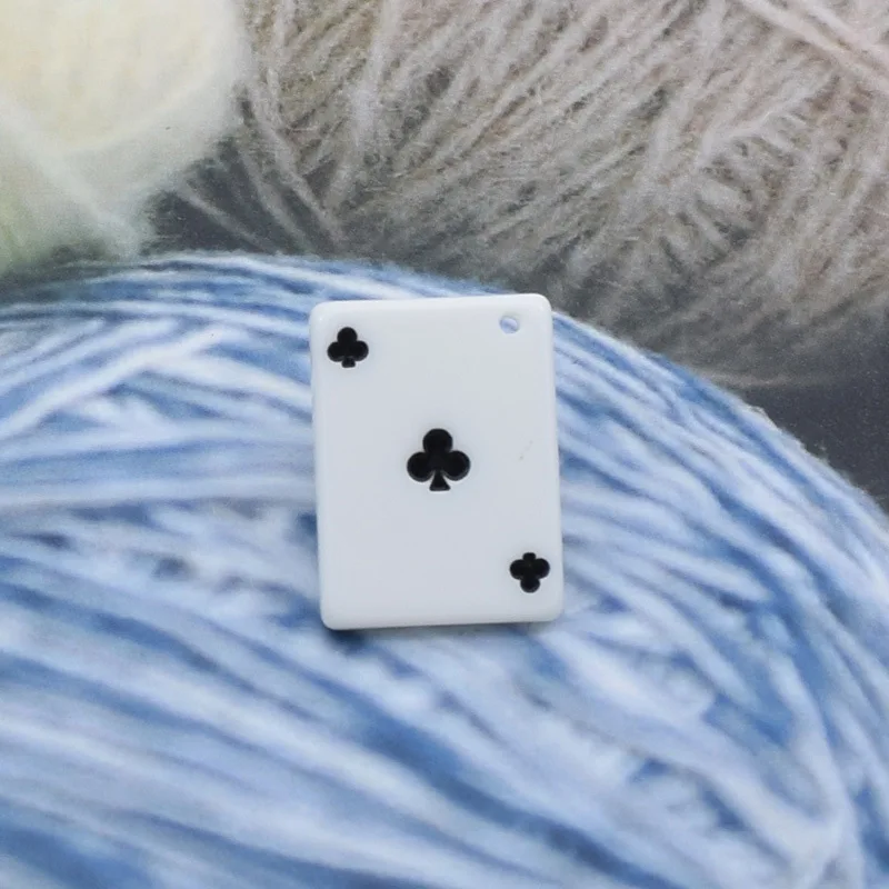 10 шт./упак. Смола покер Подвески Пластик аксессуар для изготовления ювелирных